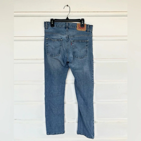 Levi Boys 511 Slim Mid Wash Jeans With Knee Patches Size 14 Reg W27 L27 - Picture 3 of 8